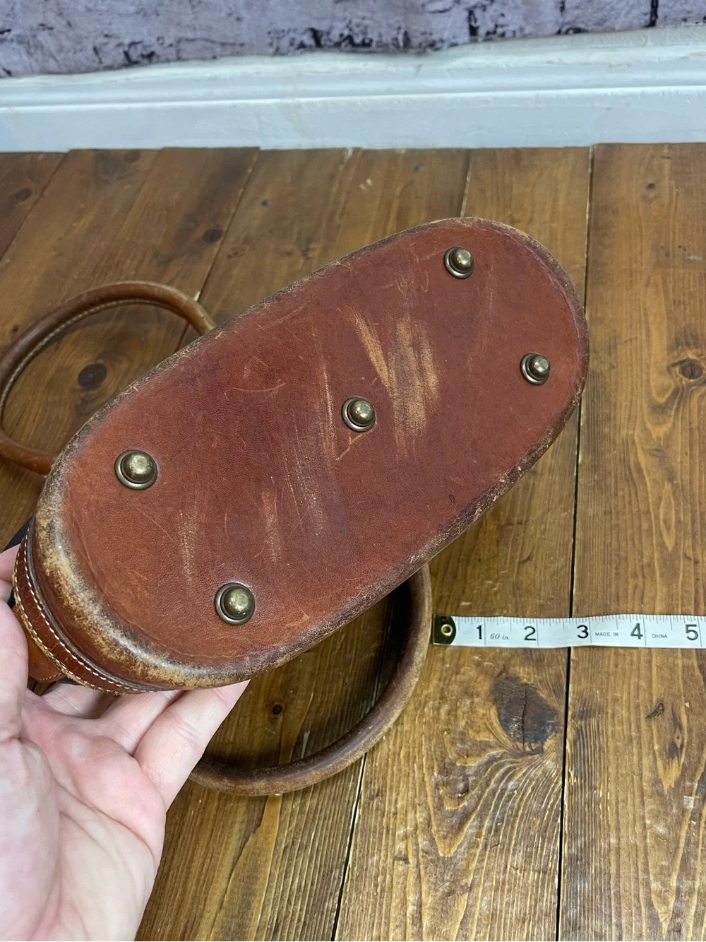 Dooney And Bourke vintage all weather leather dome satchel project bag
